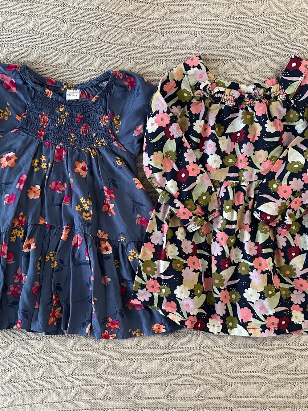 NWOT Carter's 2pc Baby Girl Dress Set, Florals, 24 Months